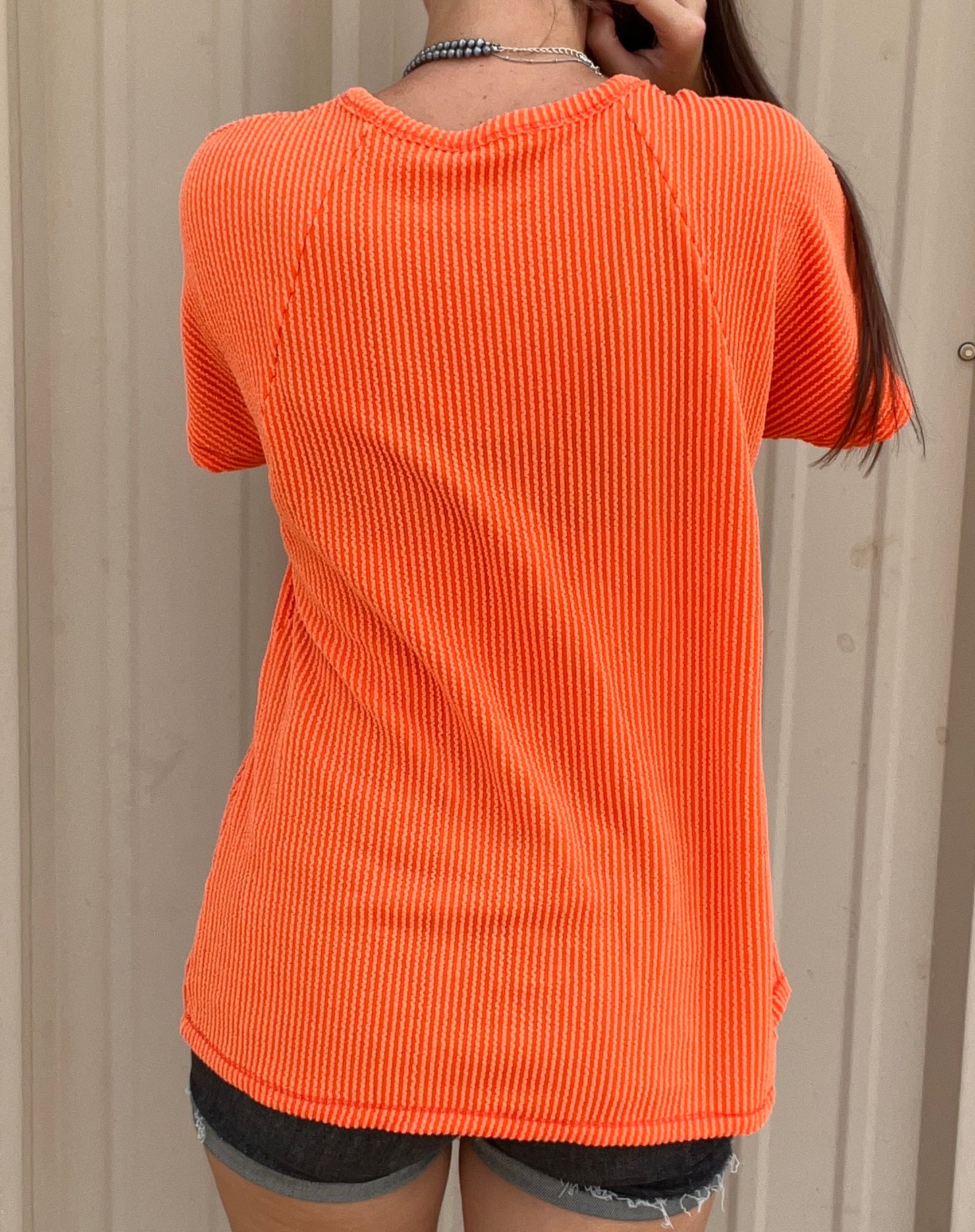 Solid Urban Ribbed Top