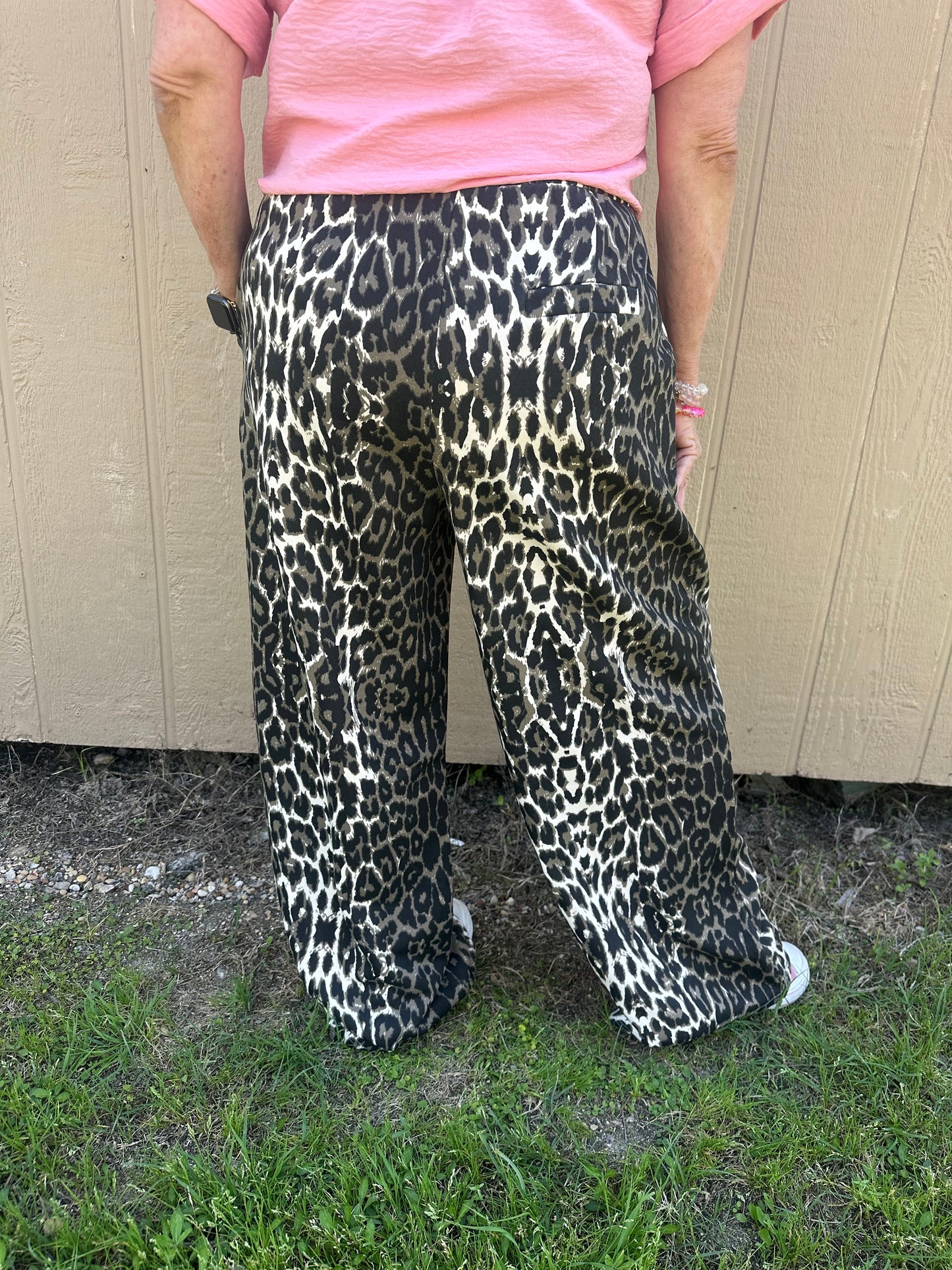 Leopard Wide Leg Sweapants