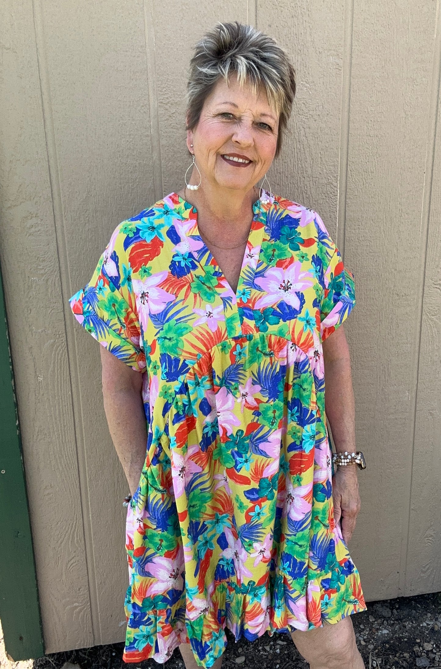 Easel Challis Woven Dress