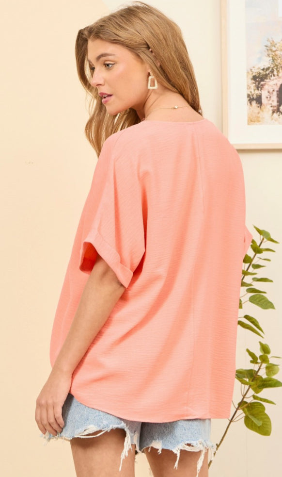 ANDREE by Unit Flowy Top Plus Size