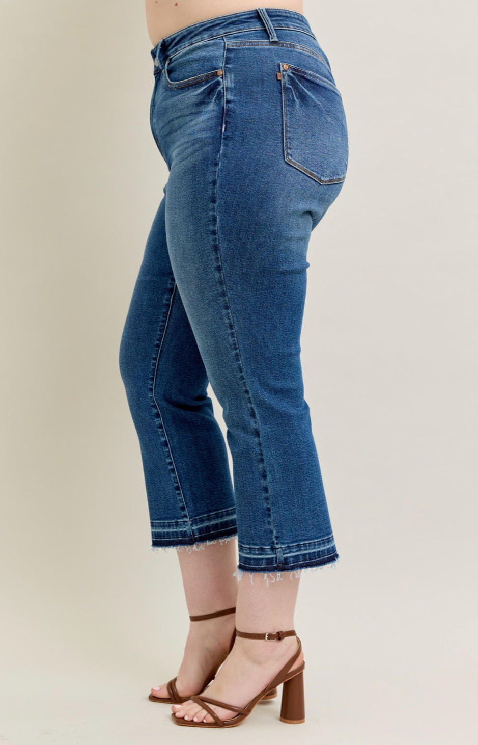 Judy Blue Straight Leg Crops Plus Size
