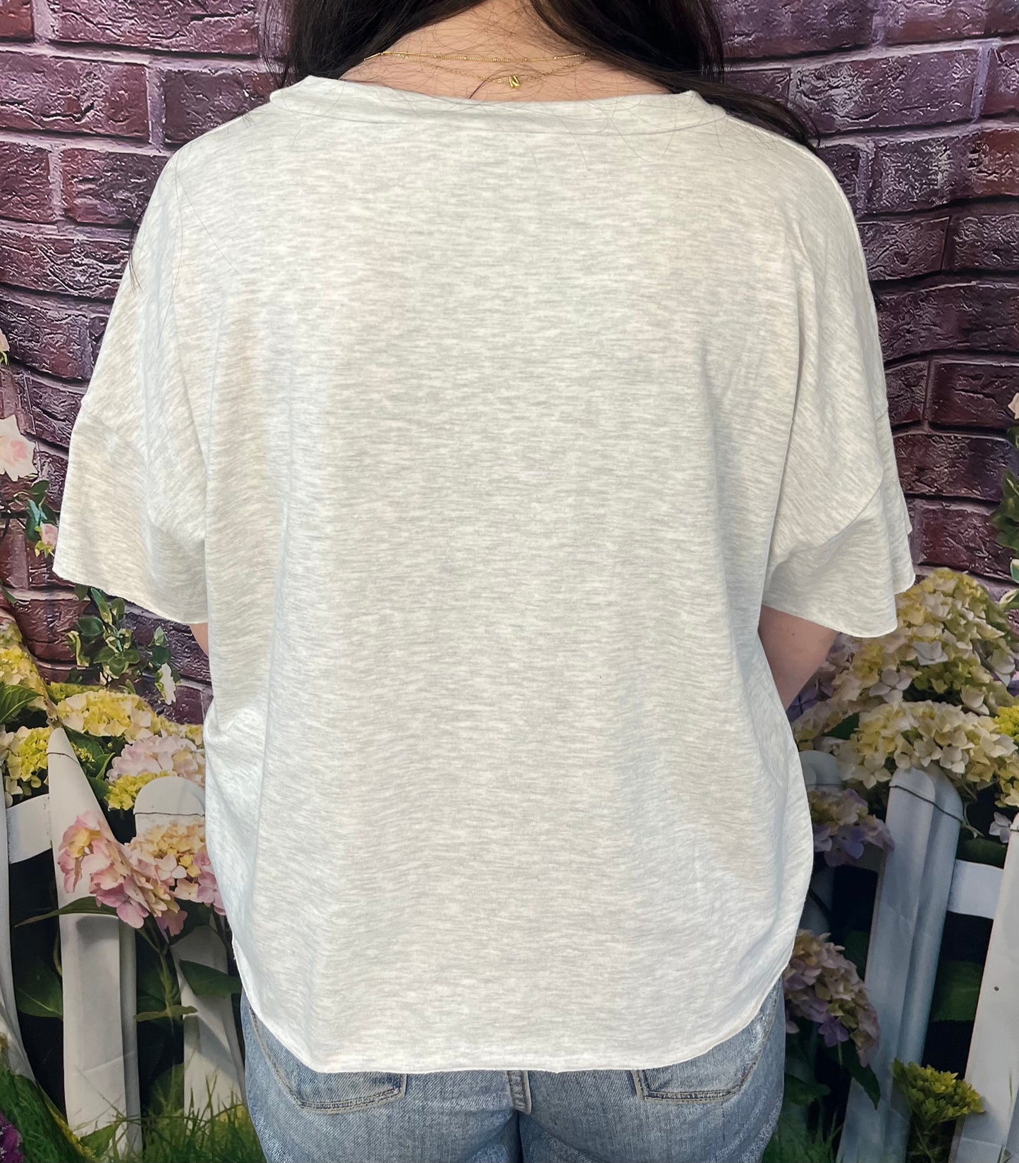 Cutoff Red, White, and Blue Tee