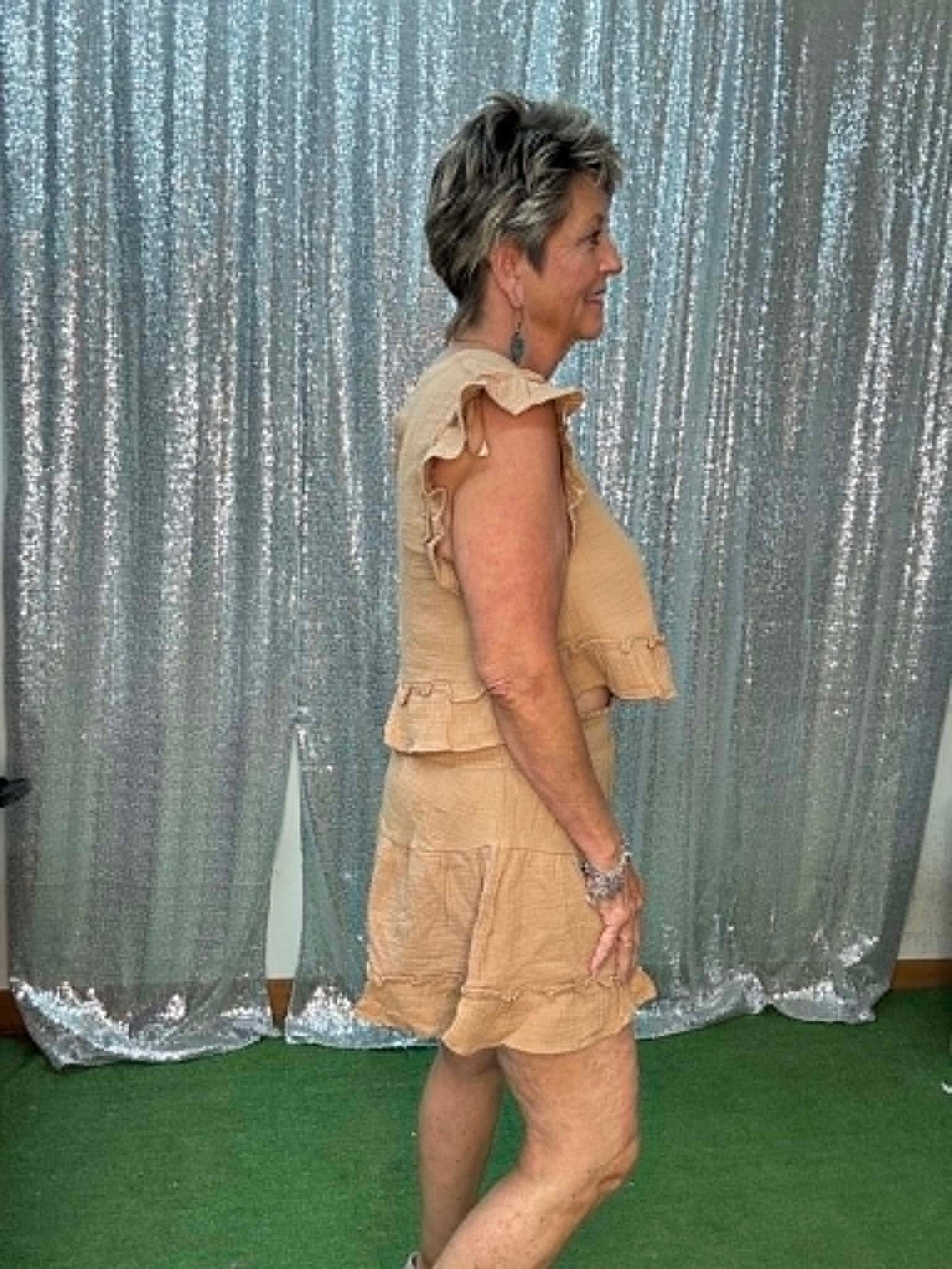Very J Ruffle Short Sets
