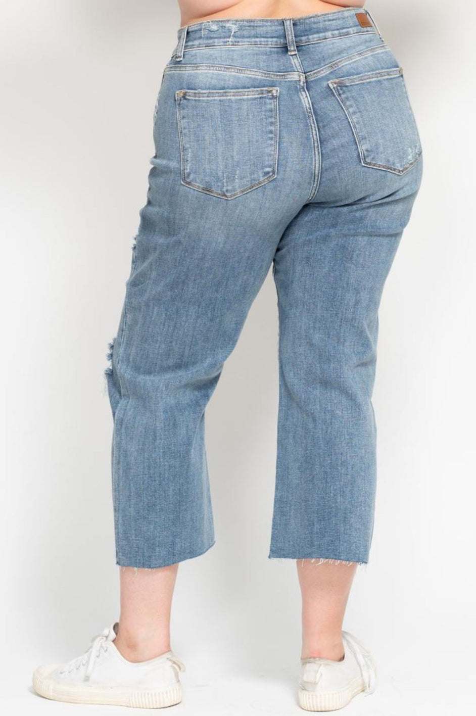 Judy Blue Wide Leg Crops Plus Size