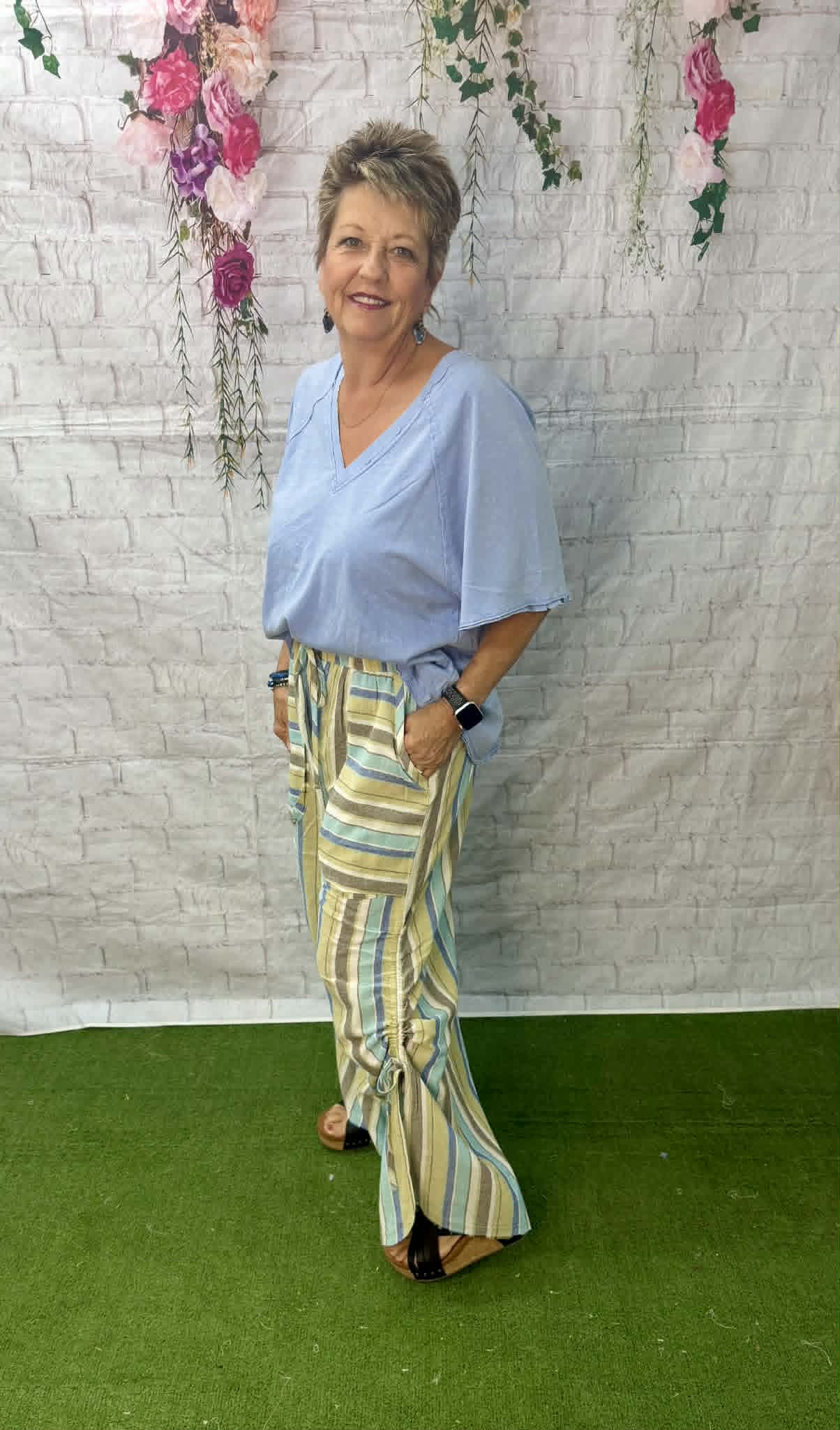 Easel Cotton adjustable leg pants