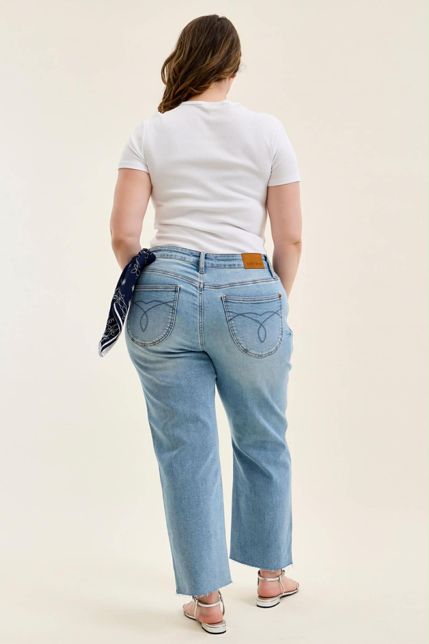 JUDY BLUE PLUS BANDANA JEAN