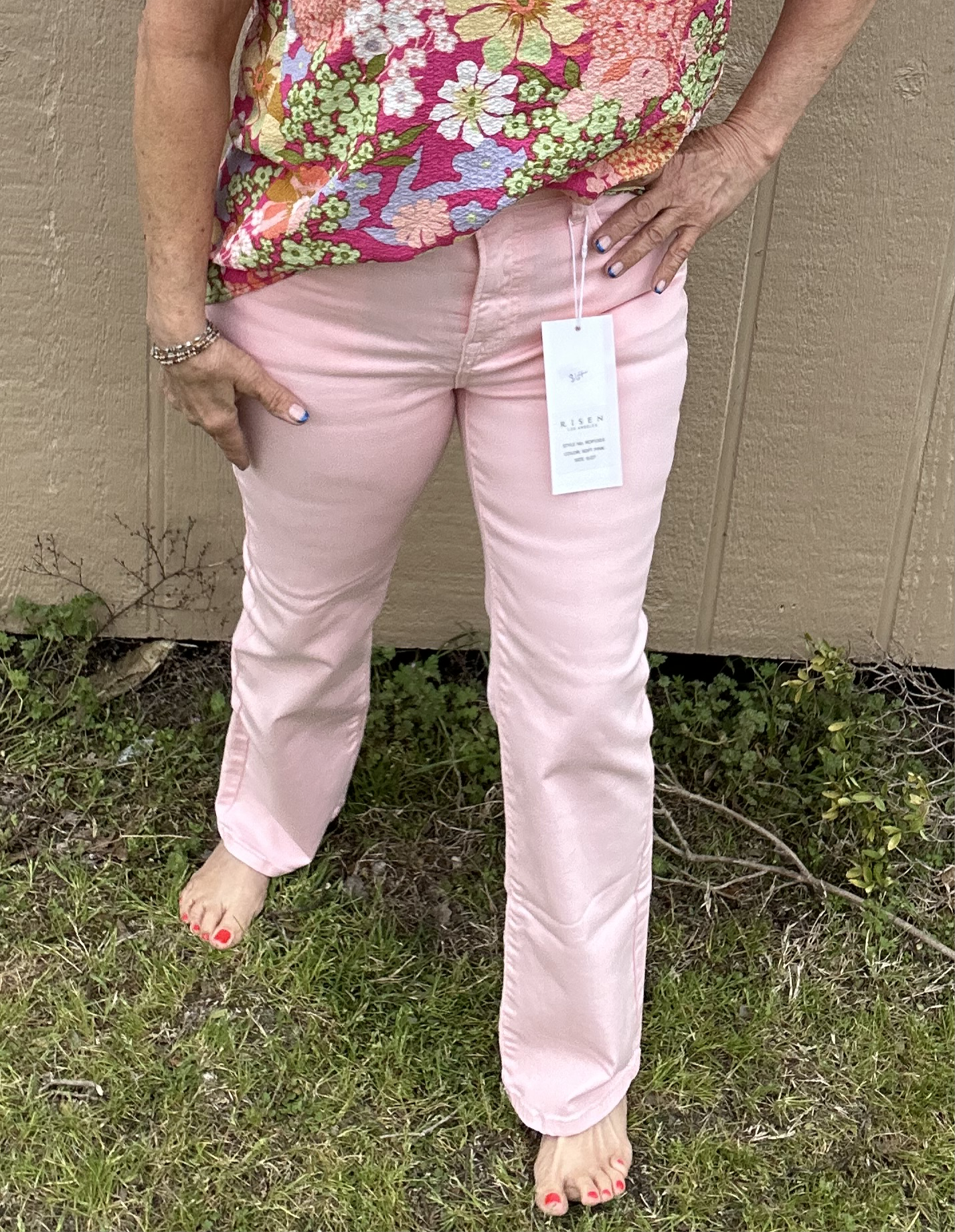 Risen Baby Pink Crops