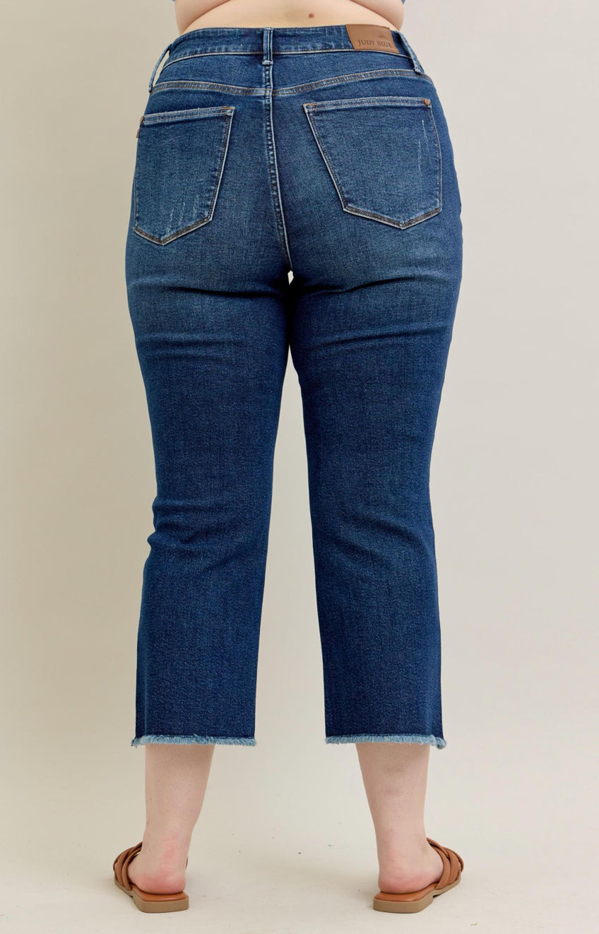 Judy Blue Straight Leg Crops Plus Size