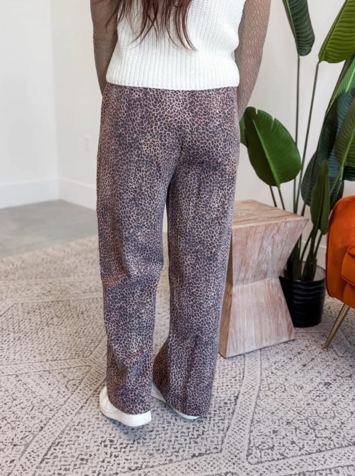 Leopard Wide Leg Pants