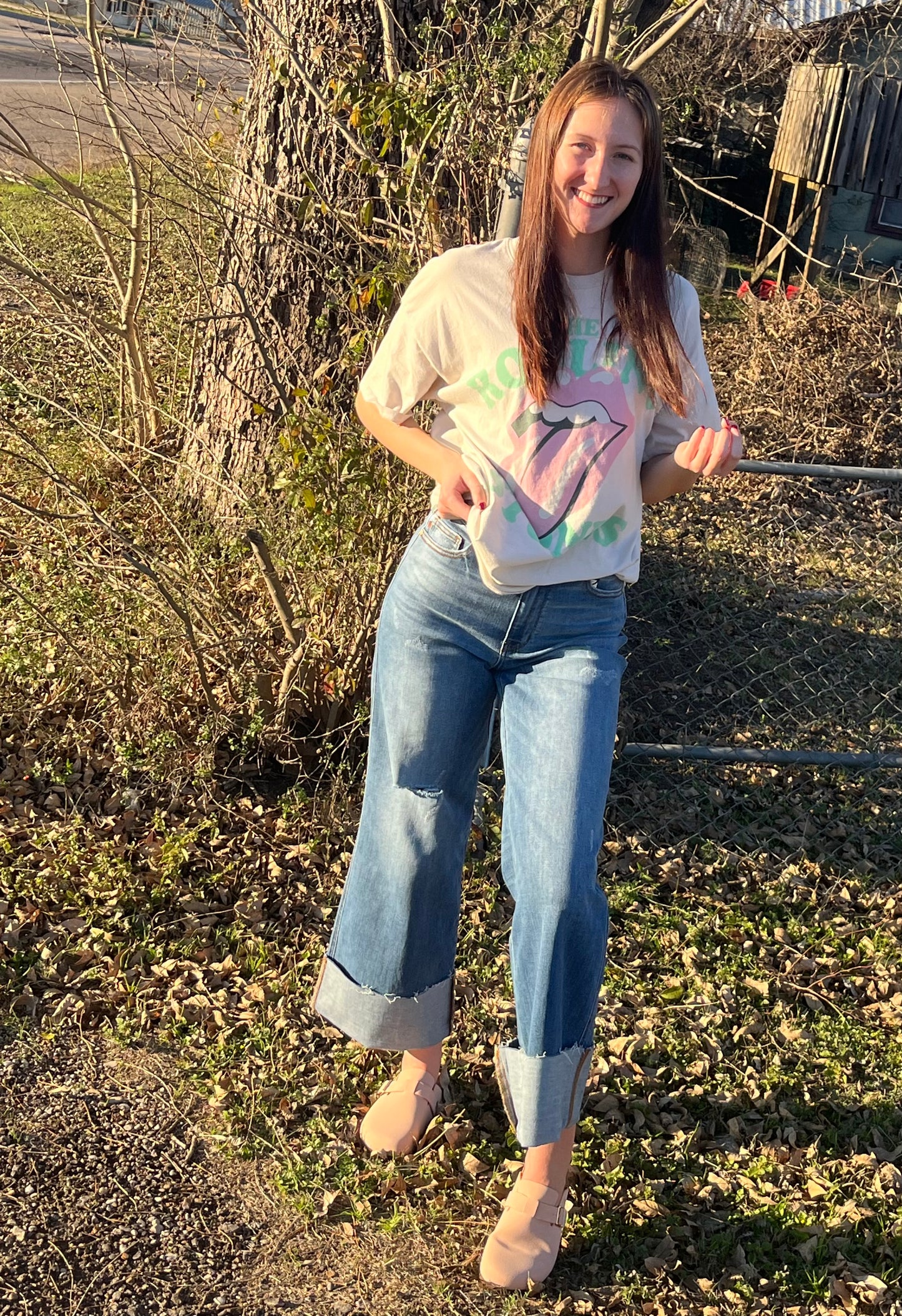 **Judy Blue Retro Wide Leg Jeans Plus Size
