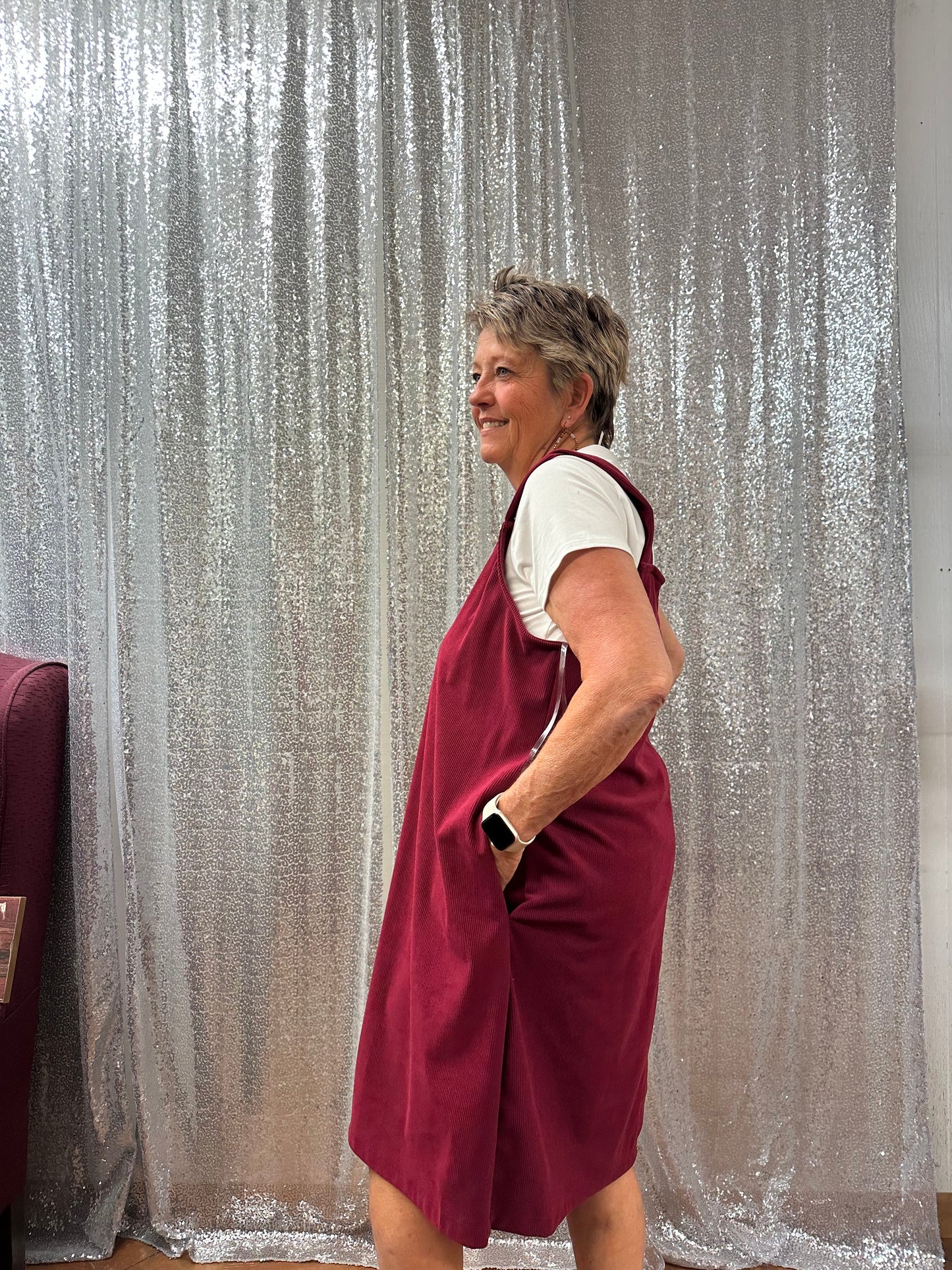 Athena Corduroy Mini Dress