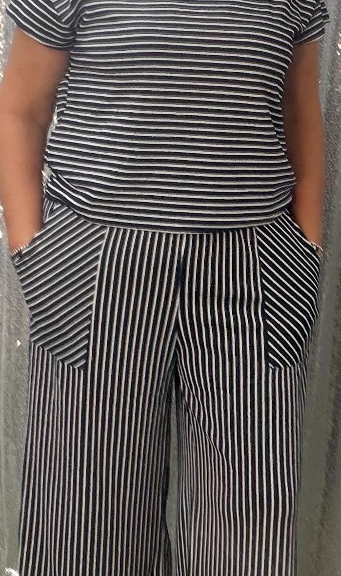 Aiwee stripe pant set