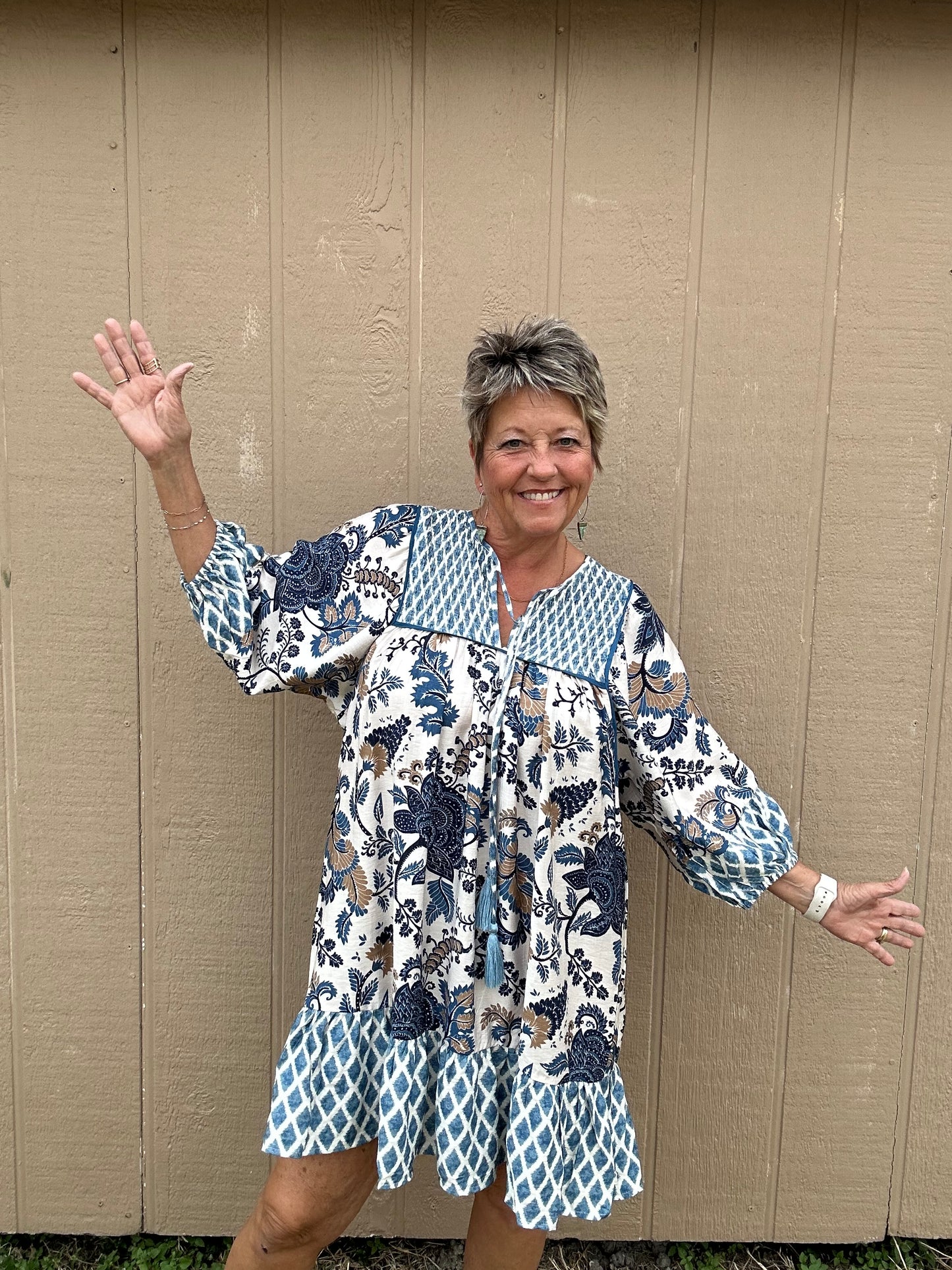 Umgee Blue Mix Dress