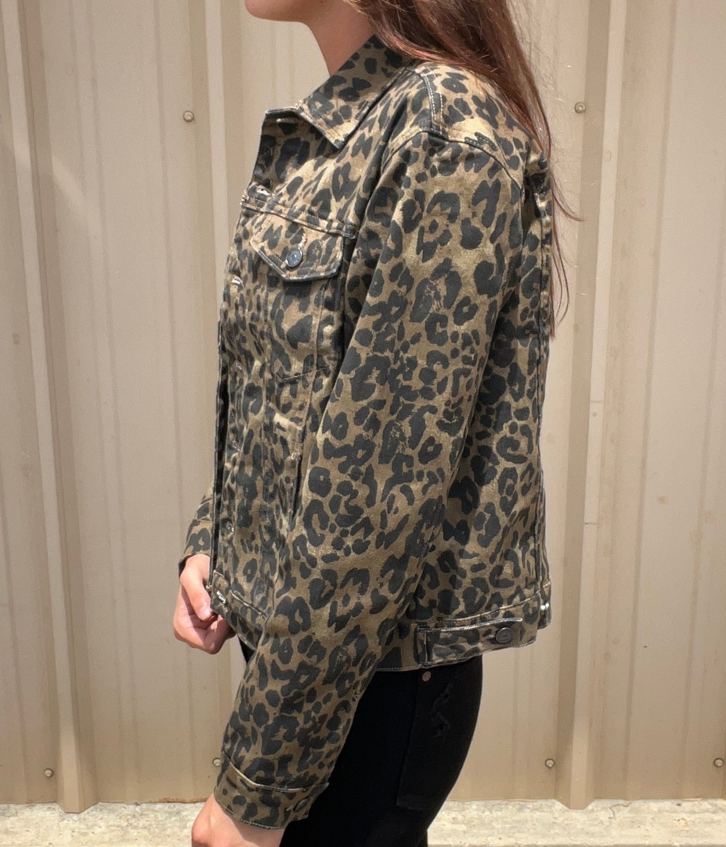 Judy Blue Boyfriend Leopard Jacket Plus size