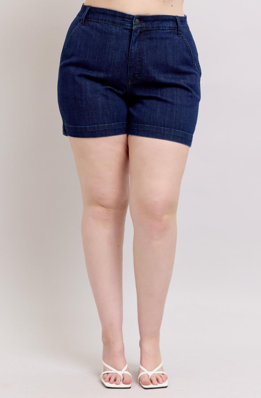 Judy Blue Trouser Shorts Plus Size