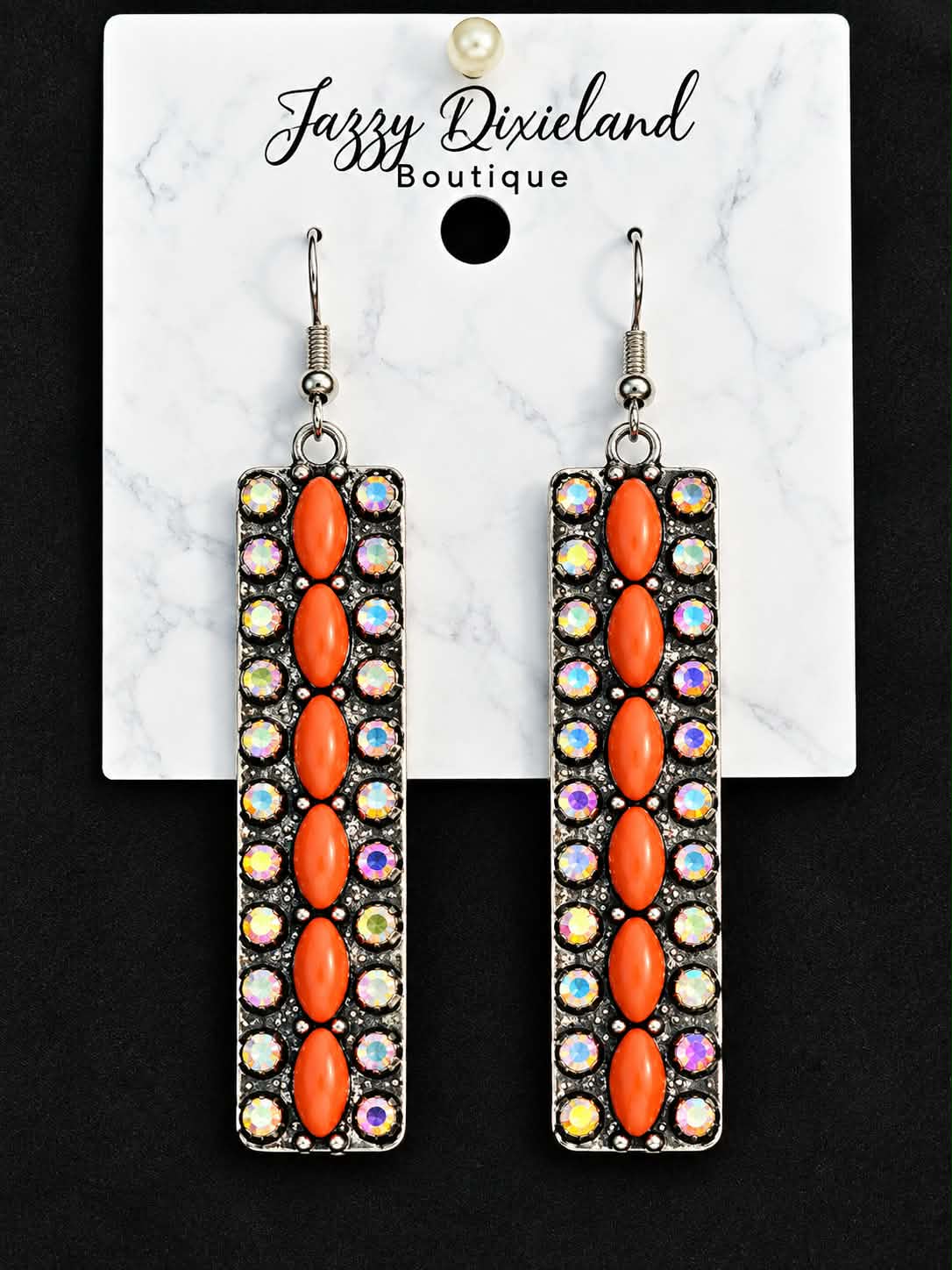 Statement Elongated Drop Earrings