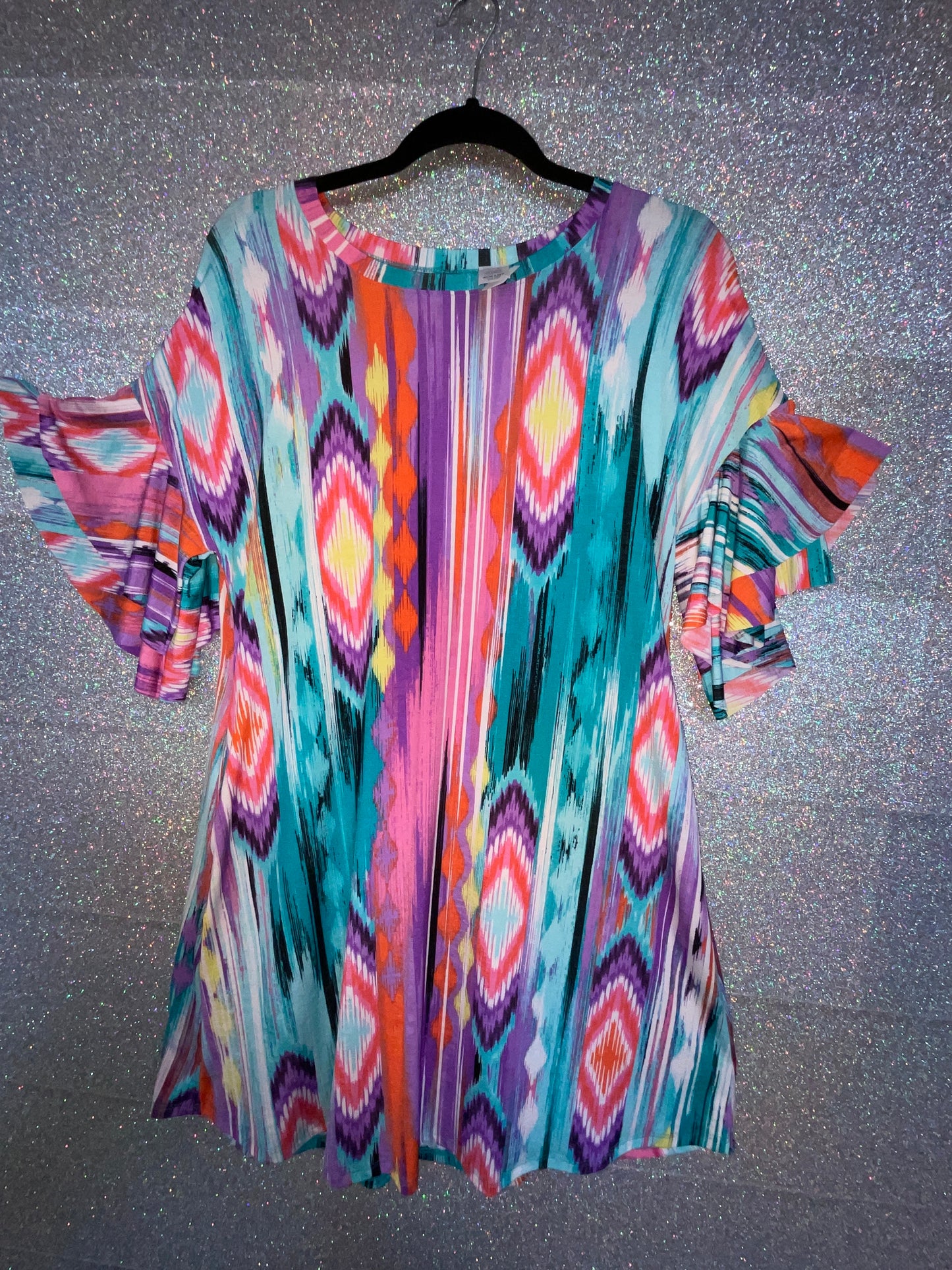 Multicolored dress Plus size