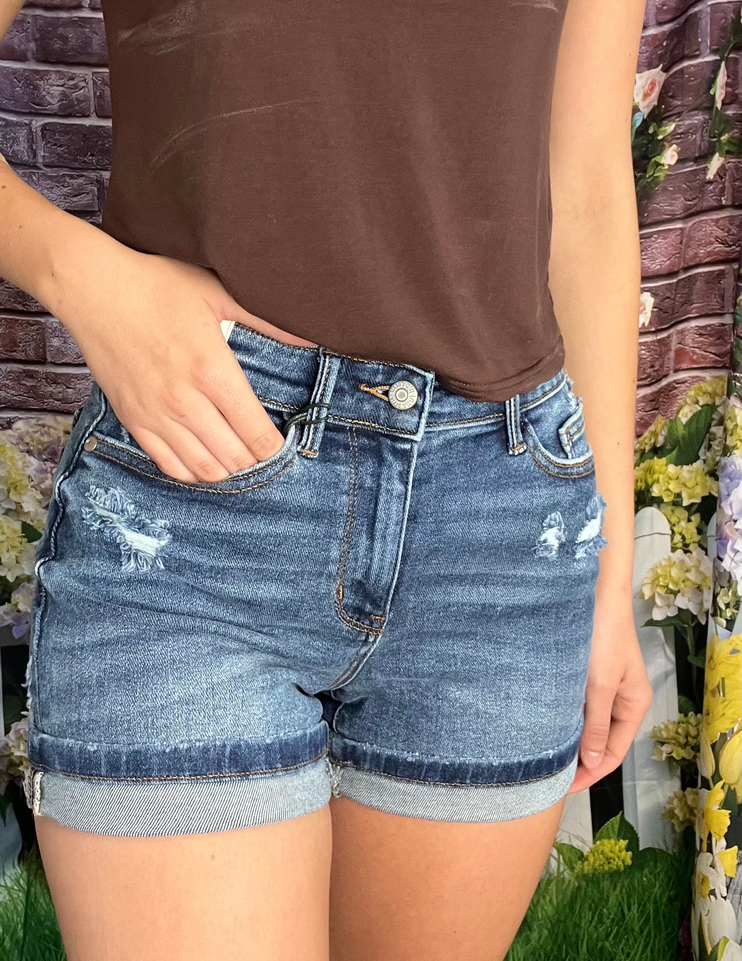 Judy Blue Dad Shorts Plus Size
