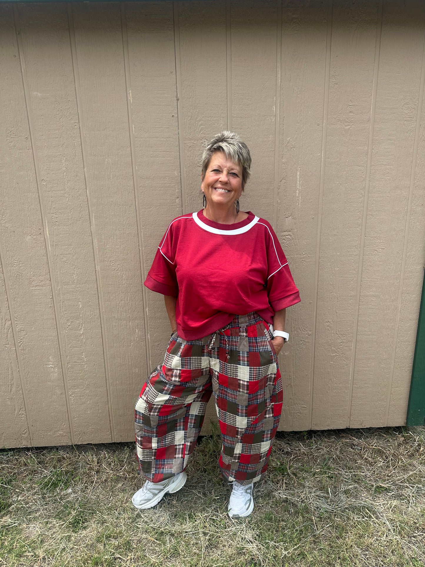 GiGio patch work pants