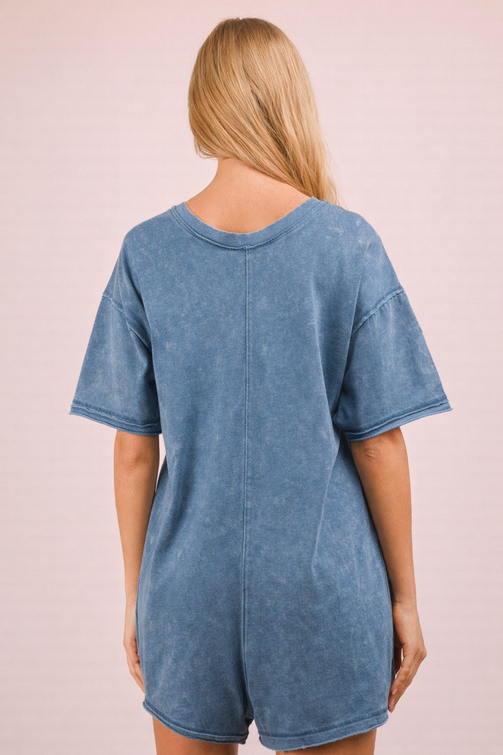 Very J mineral wash oversized romper