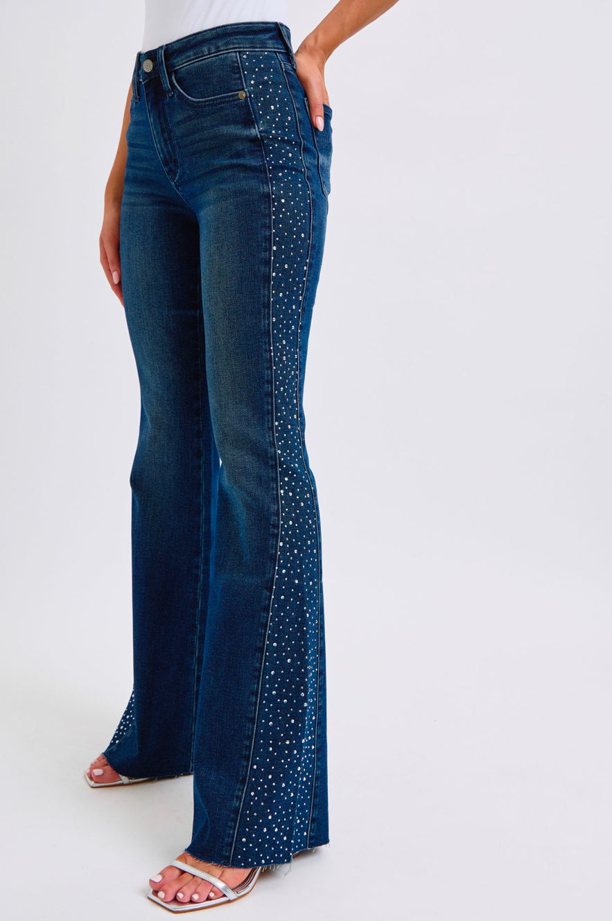 **Judy Blue Rhinestone Flares Plus Size