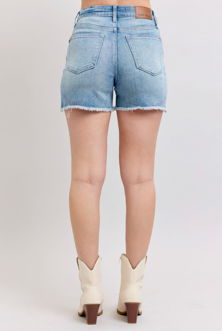 Judy Blue Western Embroidery Shorts