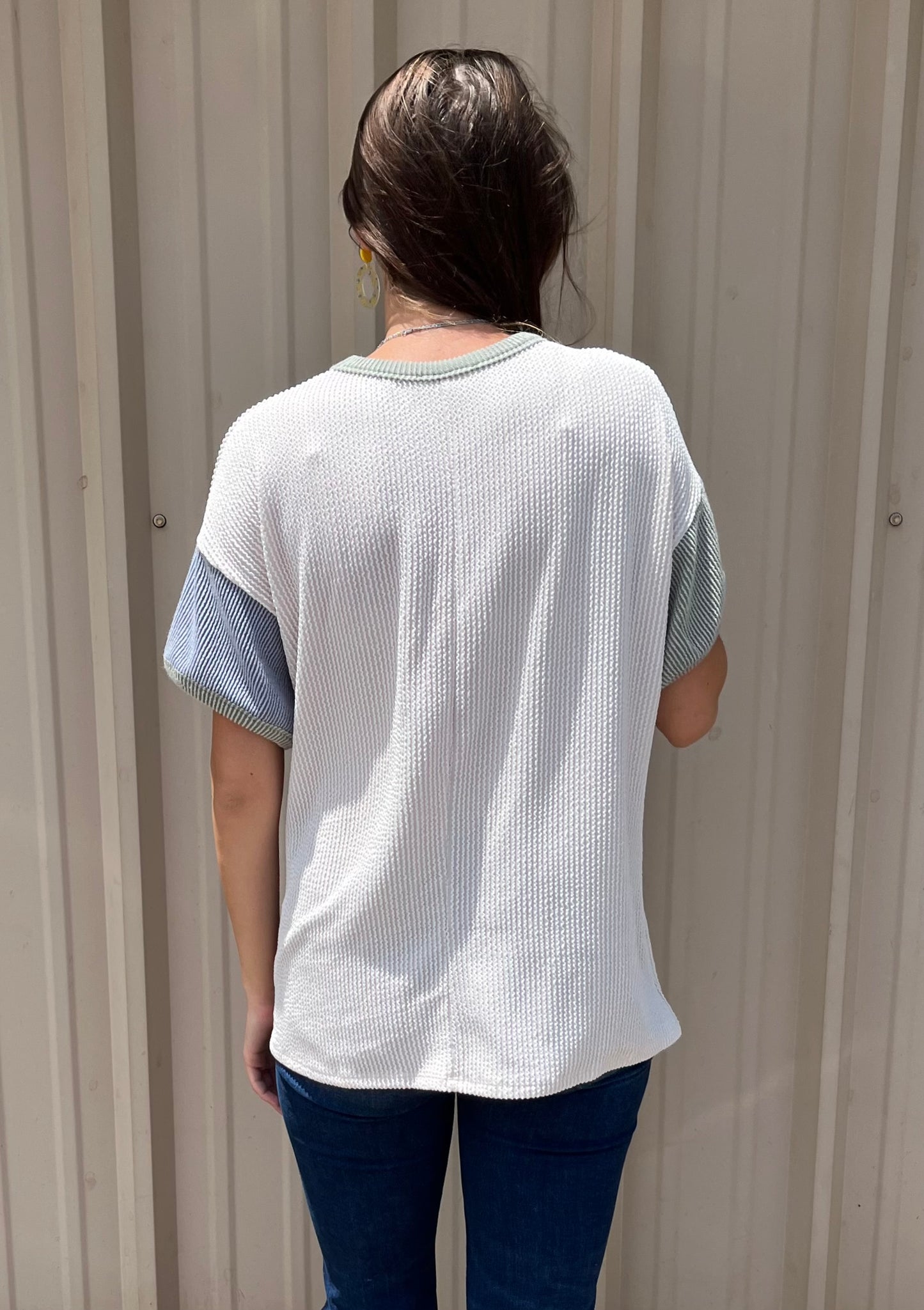 Ribbed Colorblock Too