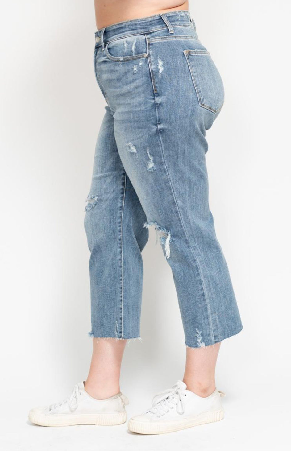 Judy Blue Wide Leg Crops Plus Size
