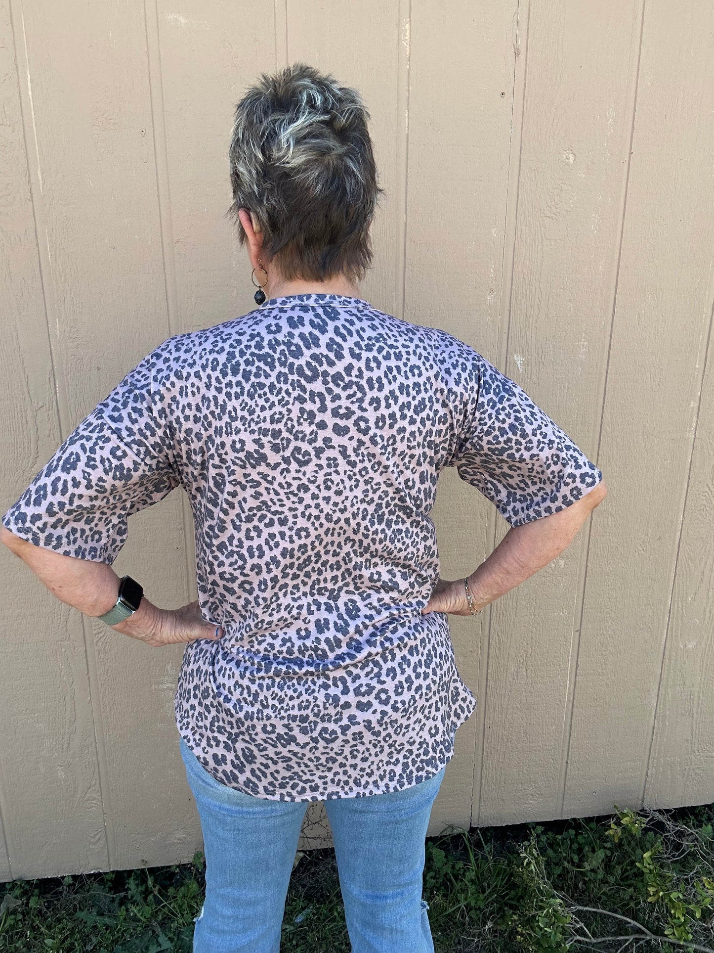 Leopard “Mama” Top Plus Size