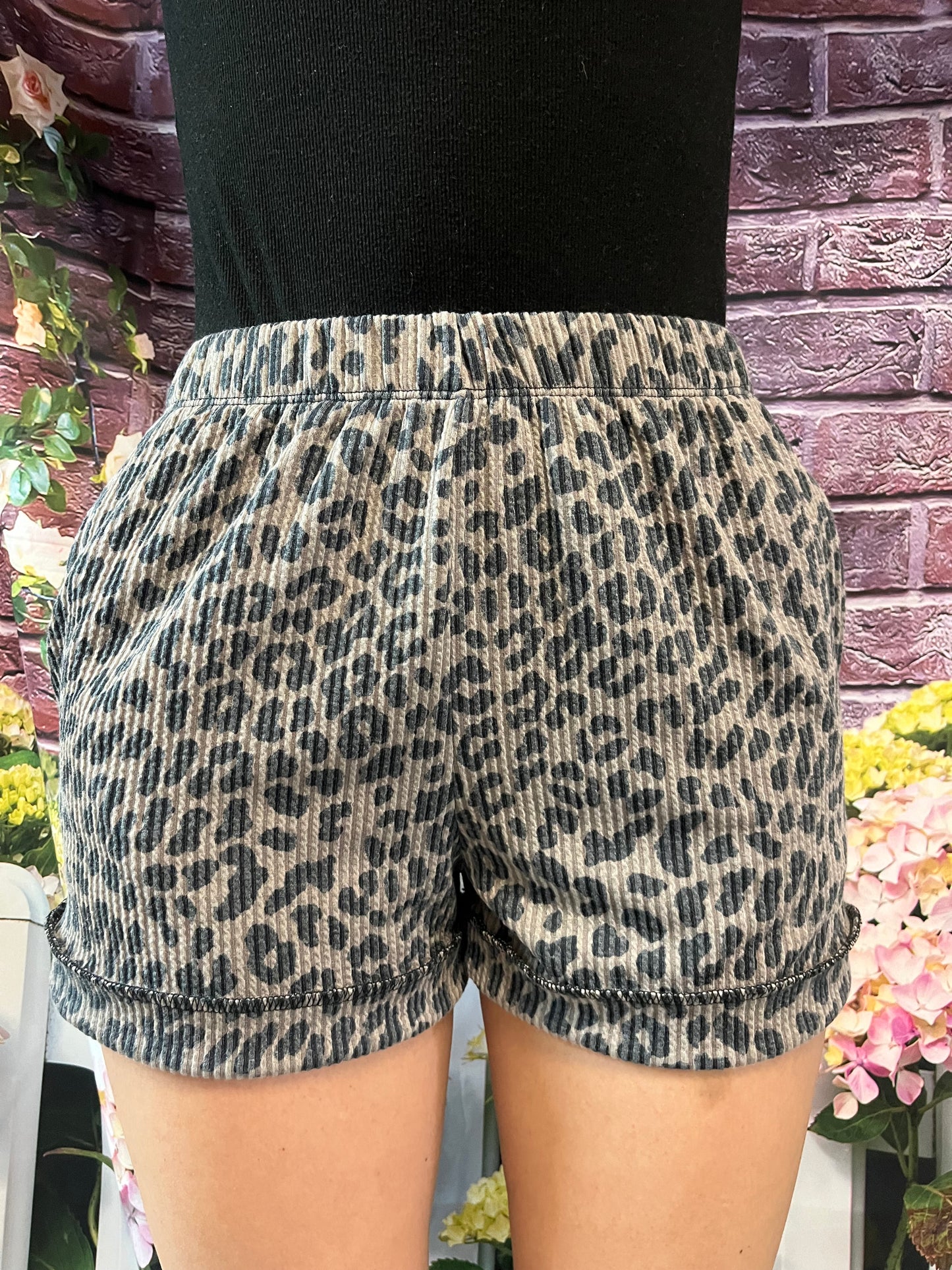 Jacqueline Leopard Shorts Plus Size