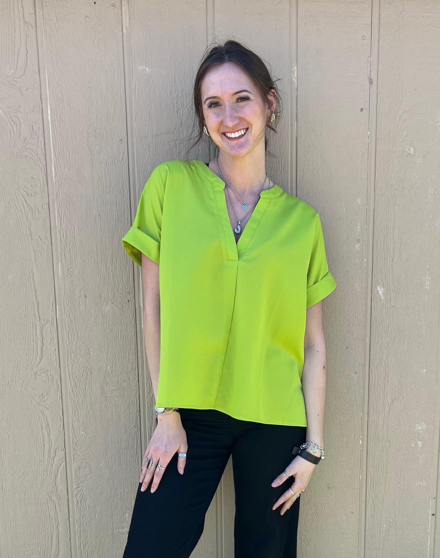 Glam Cuff Sleeve Top