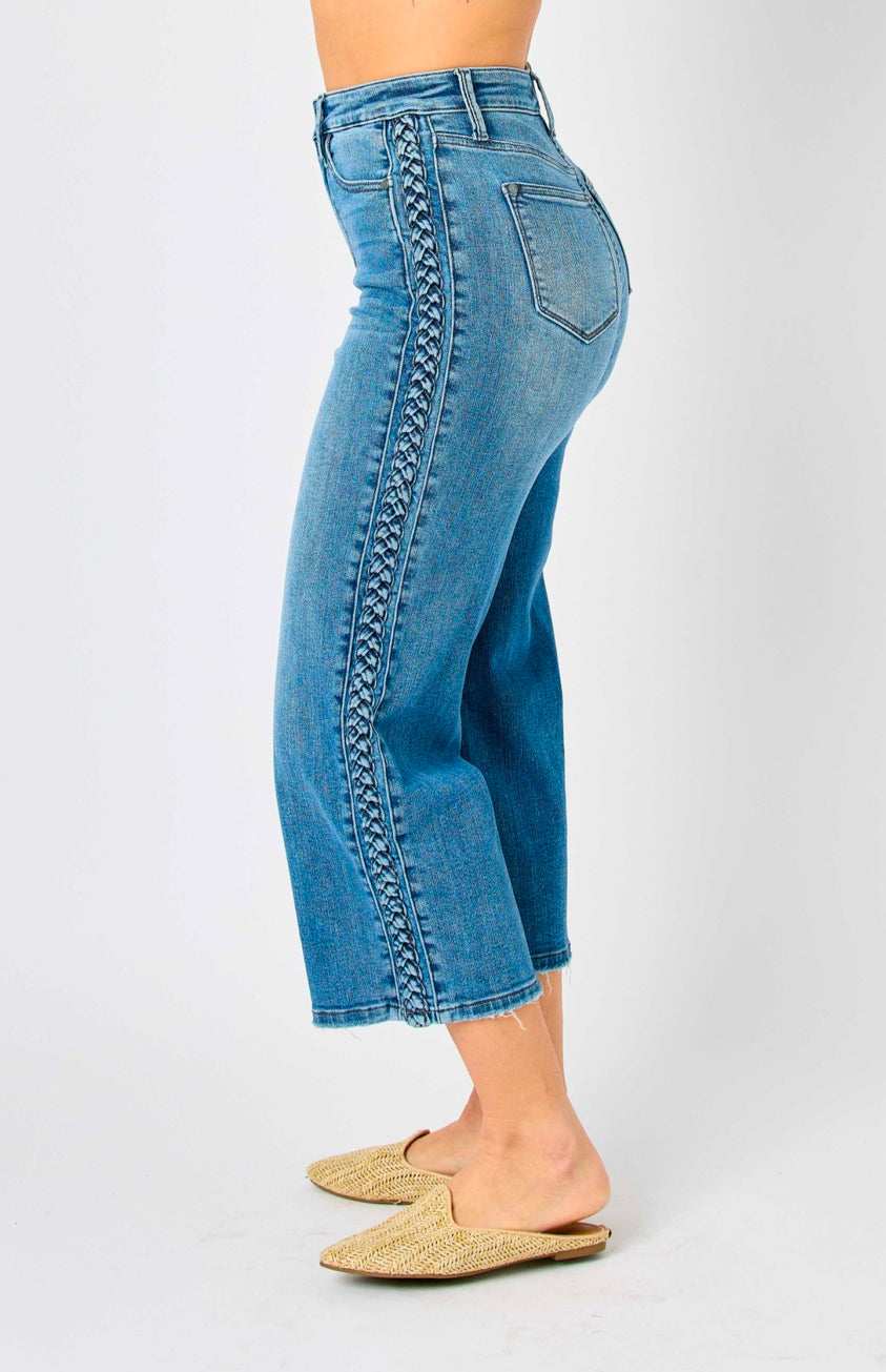 **Judy Blue Wide Leg Crop Plus size