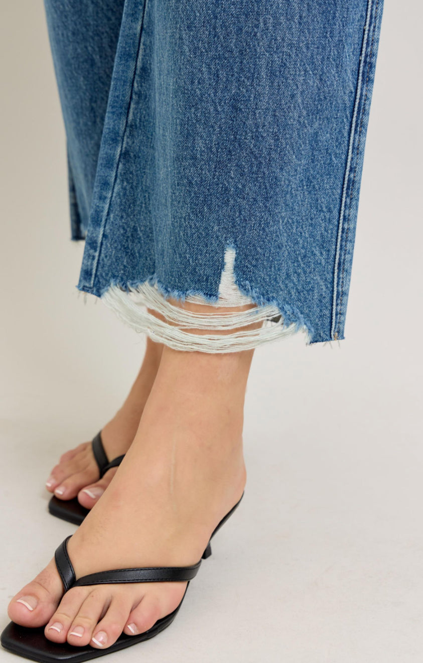 Judy Blue Rigid Magic Wide Leg Crops Plus Size