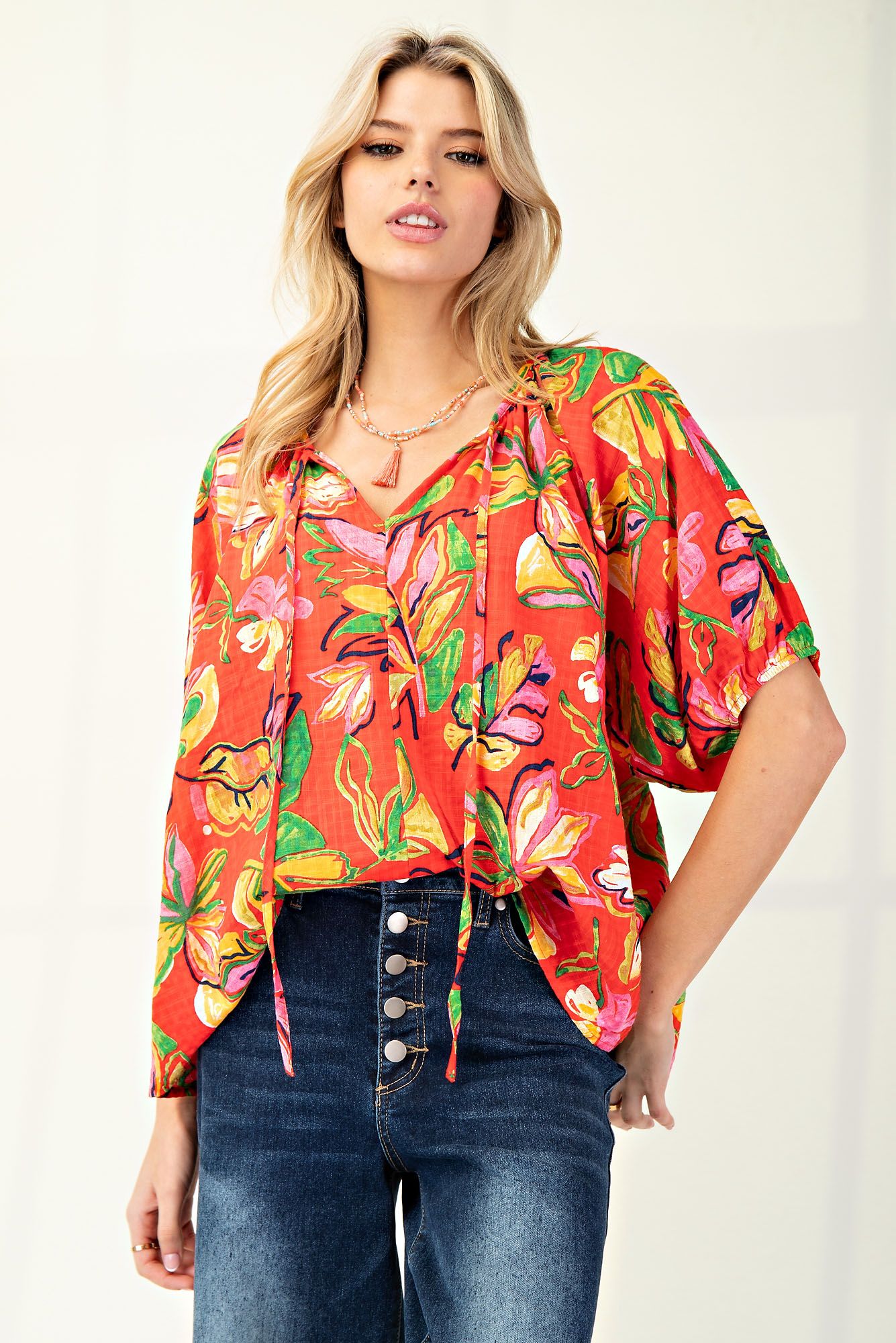 Easel Abstract Pattern Top