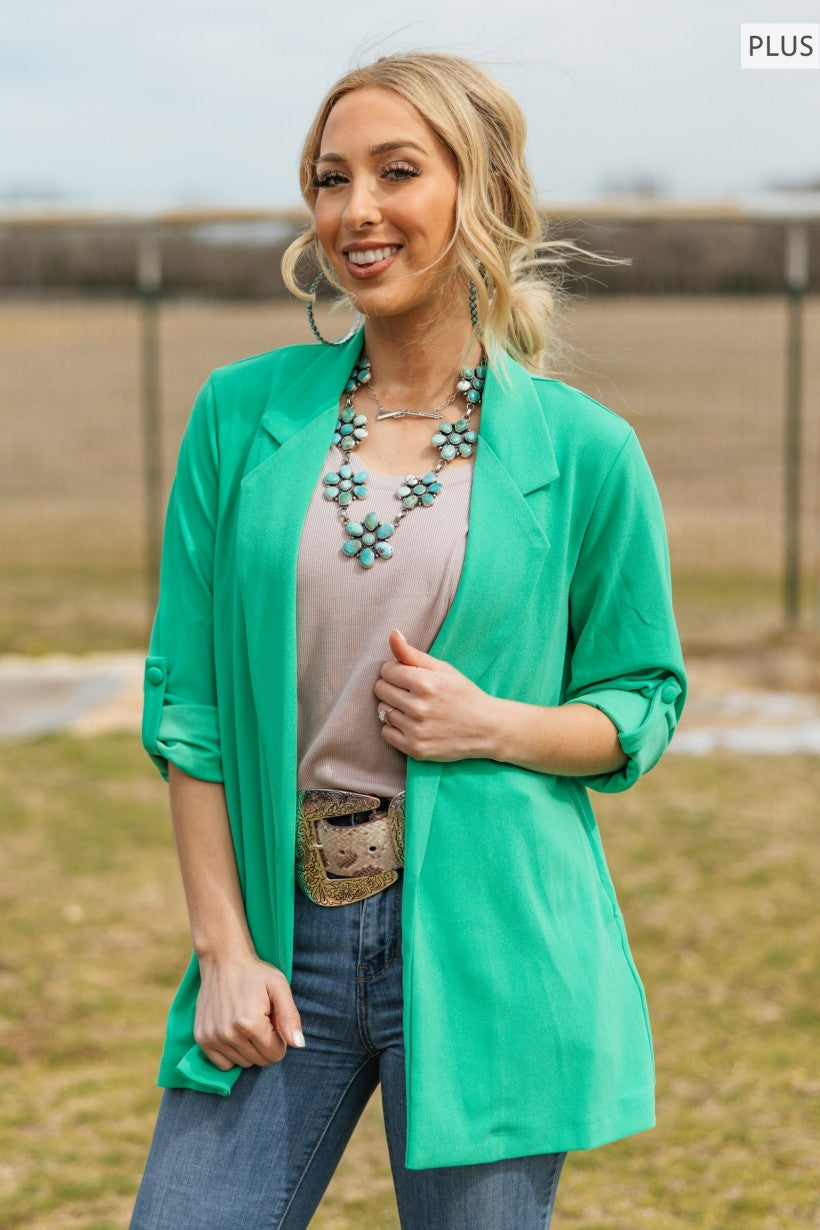 ANDREE by Unit Blazer Plus Size