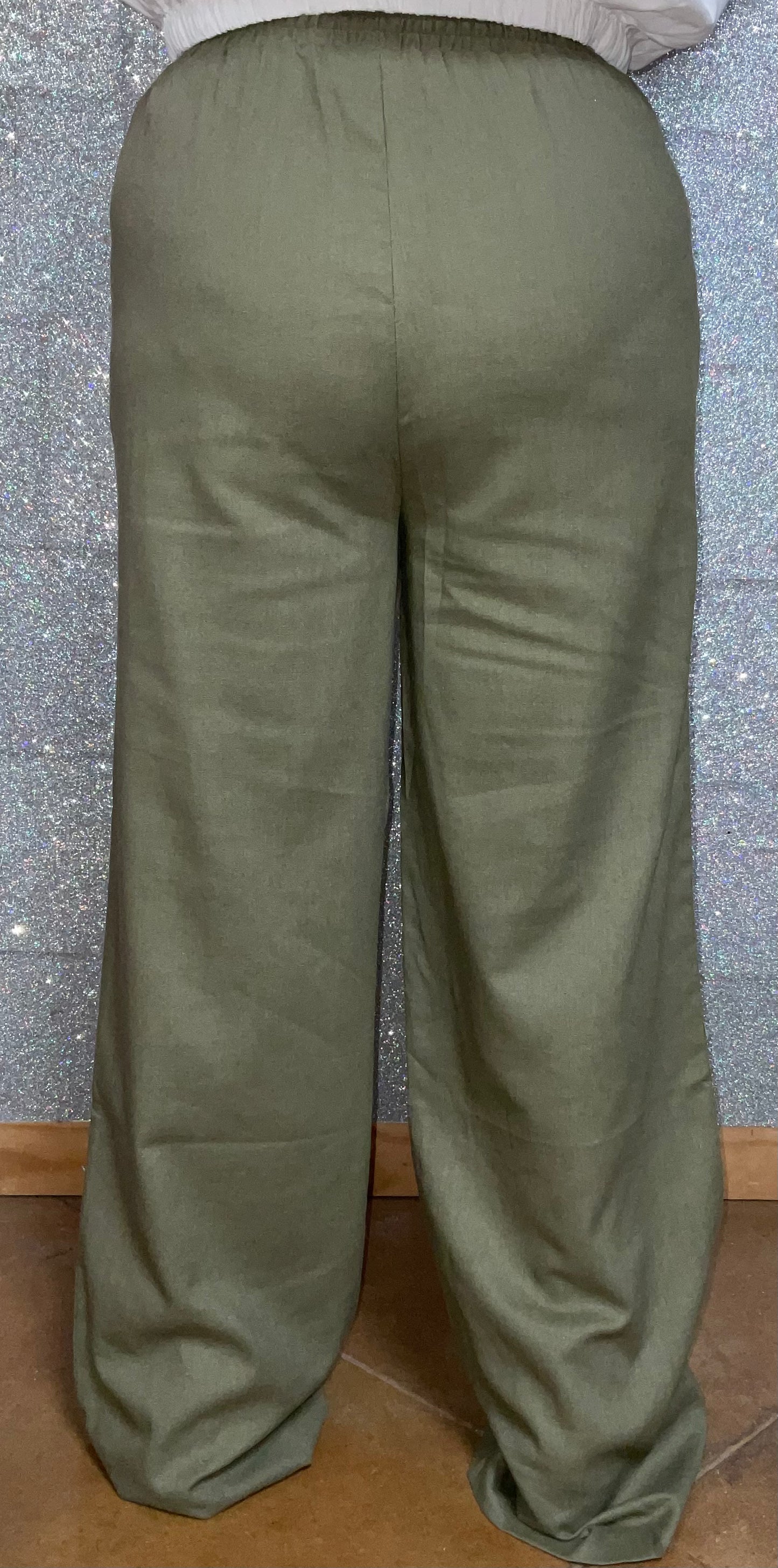 Cotton Bleu linen pants