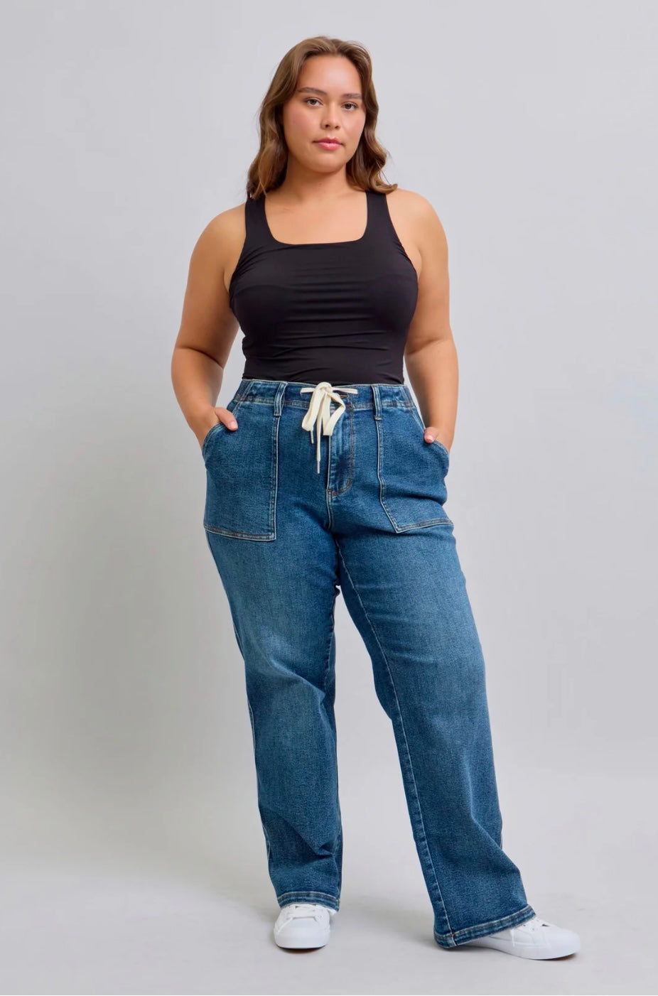 **Judy Blue Drawstring Wide Leg - Plus size