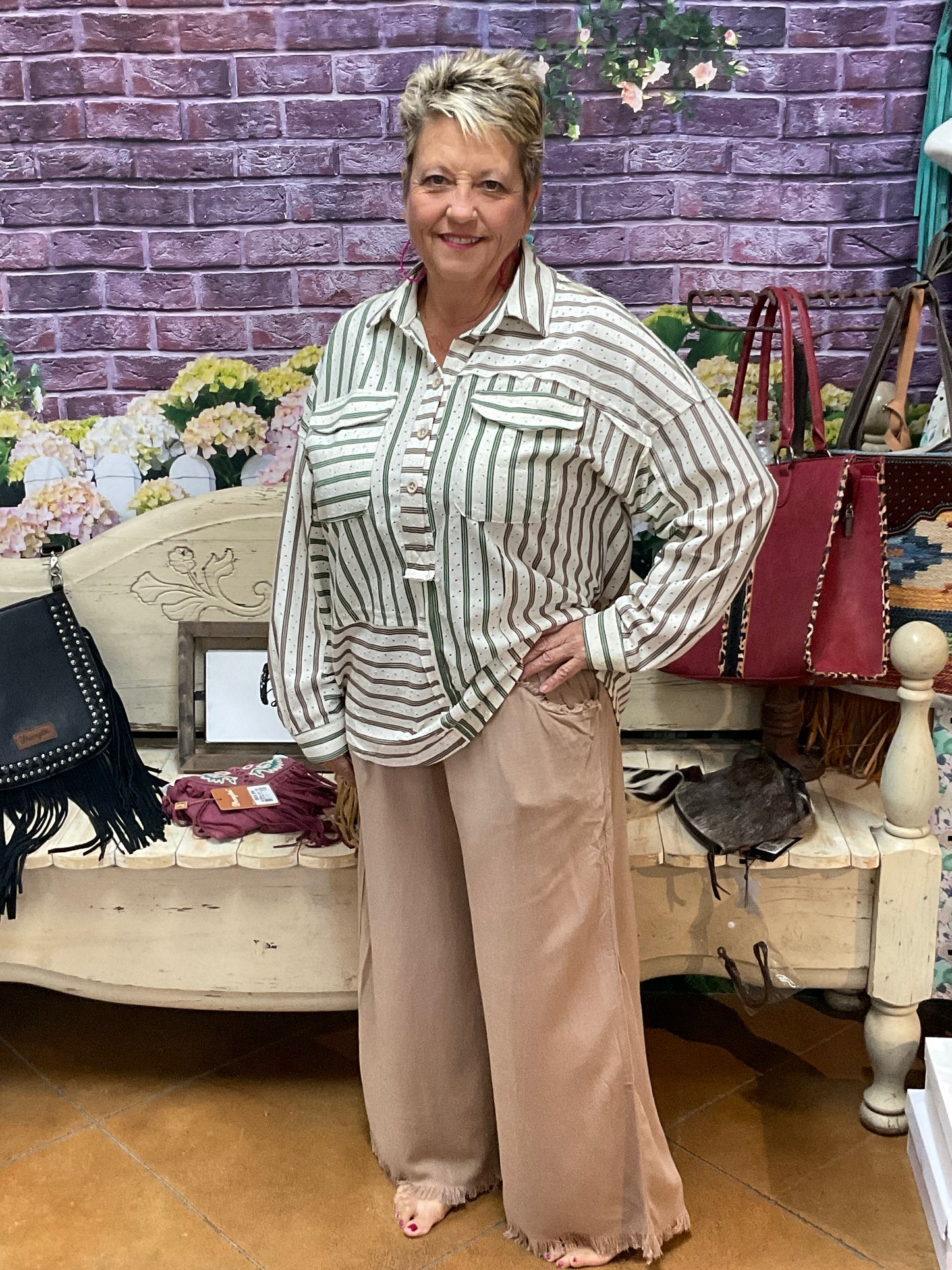 Umgee Stripped Collared shirt