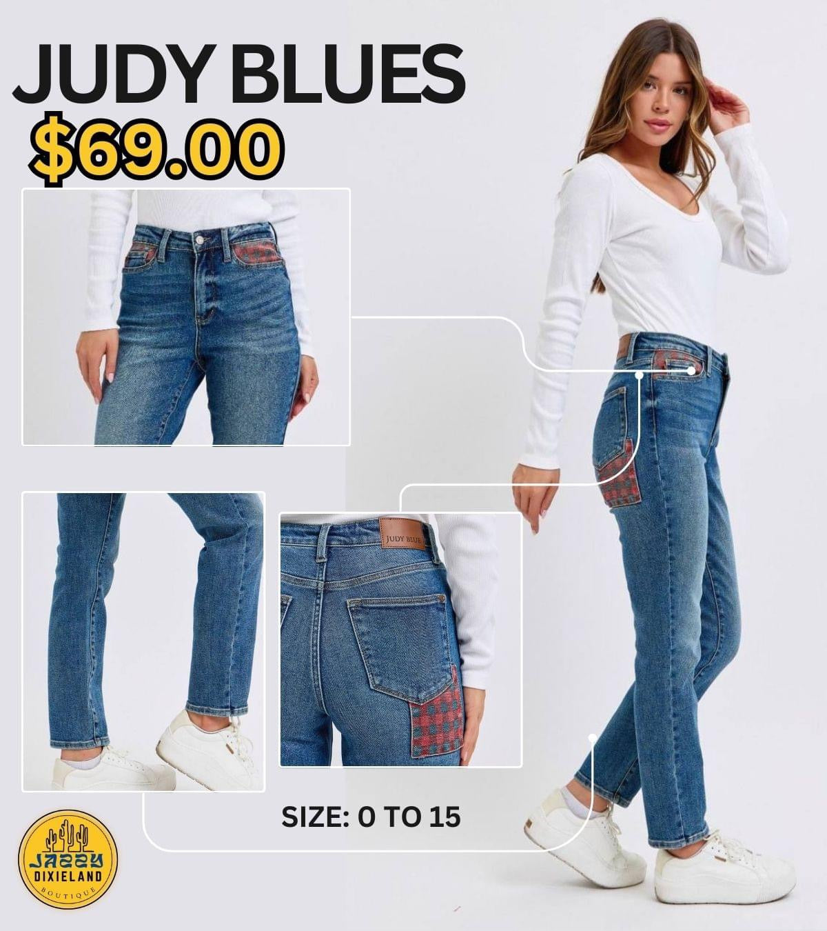 **Judy Blue Decorative Slim Fit jeans