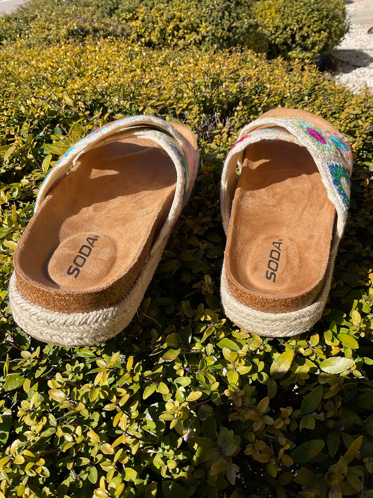 Soda brand Multi colored sandal