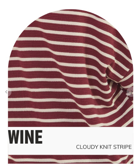 Tres Bien Cloudy Knit Striped SS Top
