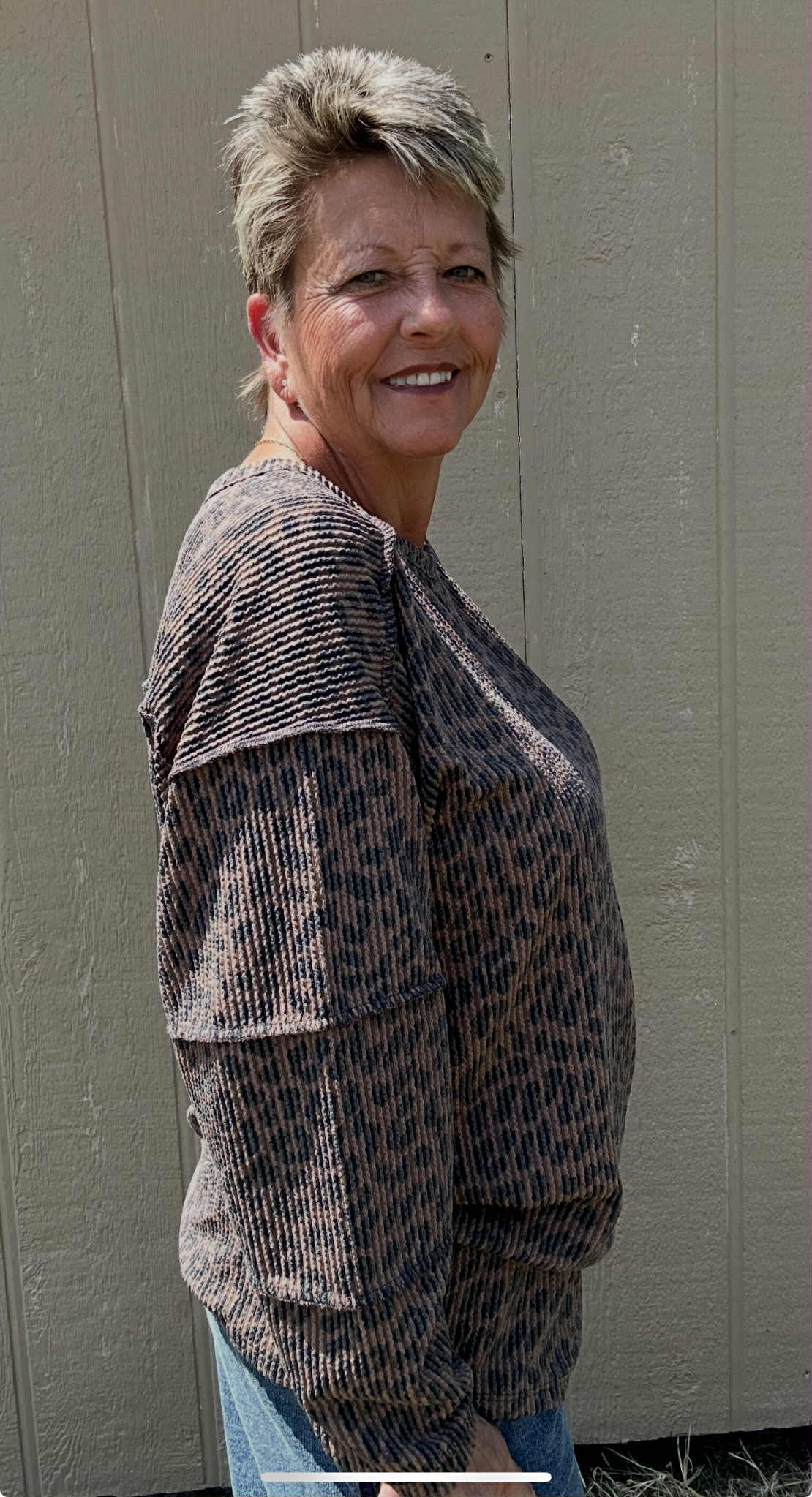 Heimsh ribbed leopard top