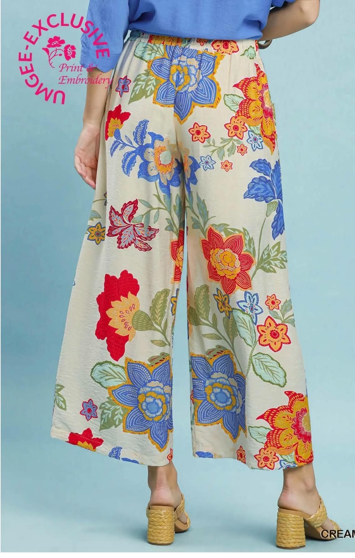 Umgee Wide leg bottoms PLUS
