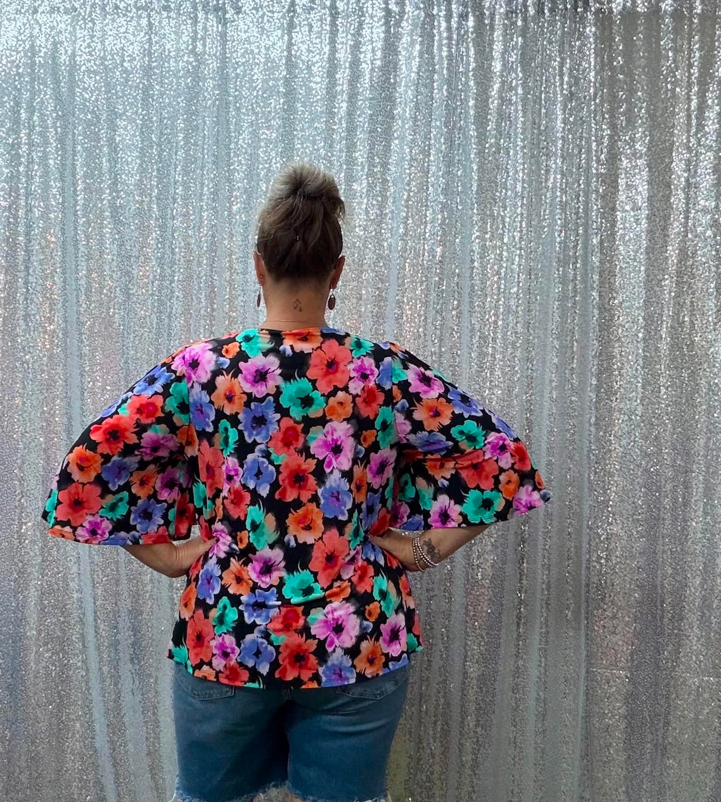 Dear Scarlett Floral top Plus