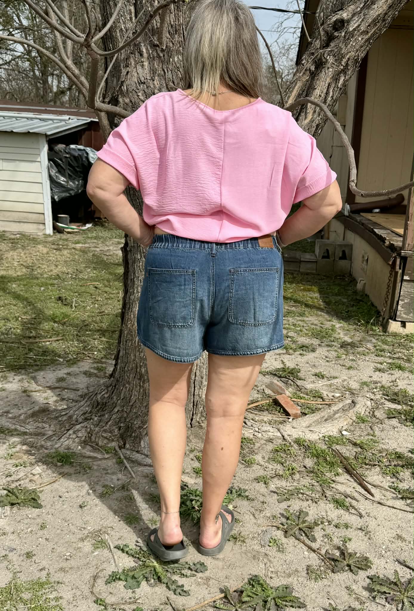 Judy Blue H/W Boxer Shorts PLUS