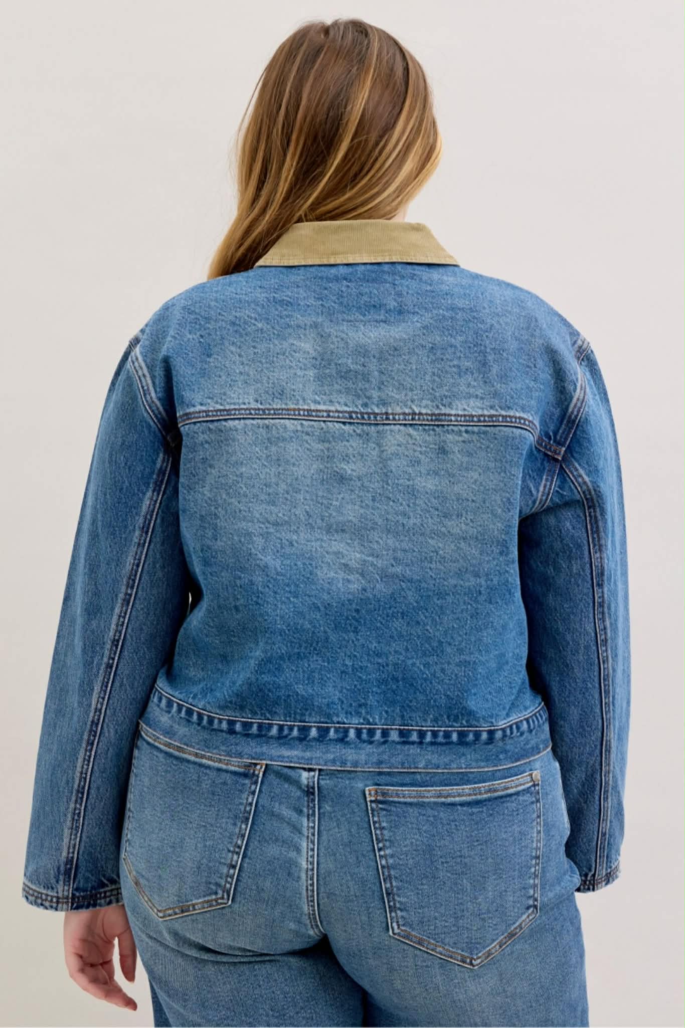 Judy Blue Plus Rigid Barn Jacket