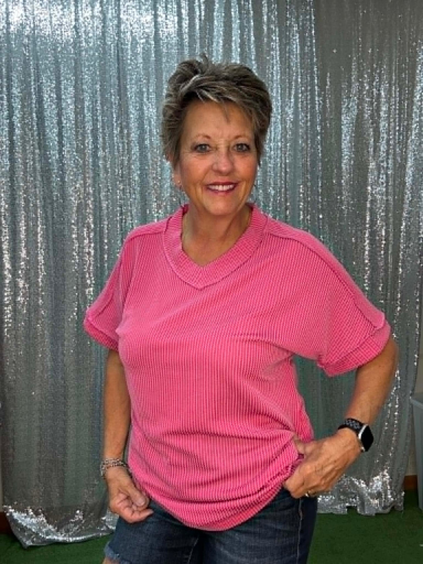 Sunshine & Rodeo Ribbed top PLUS