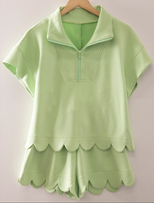New Me travel shorts set