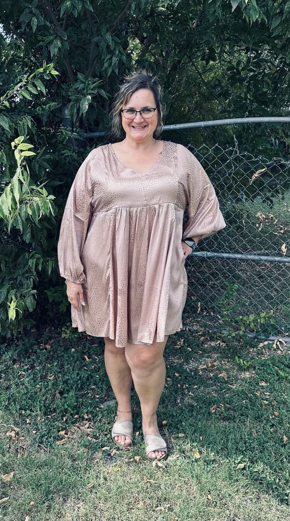 Umgee Babydoll Dress-Plus size
