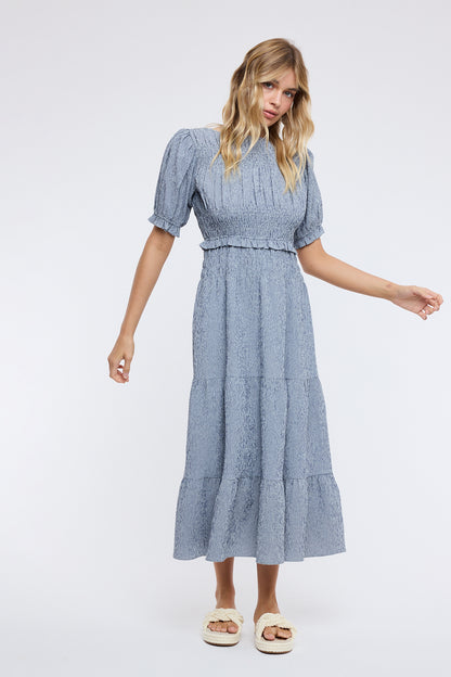 Wishlist Gingham smoked midi dress